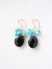 画像1: 14KGF  onyx opal pierce (1)