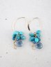 画像1: 14KGF turquoise pierce (1)