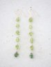 画像1: 14KGF peridot  long pierce (1)