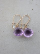 14KGF opal amethyst pierce