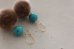 画像2: turquoise fur pierce【14KGF】 (2)